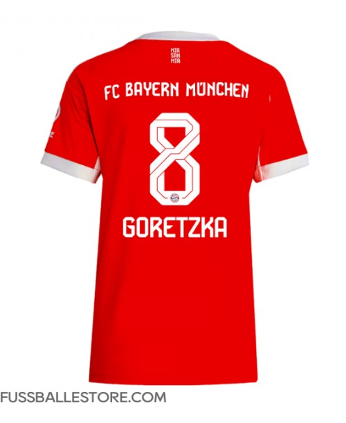 Günstige Bayern Munich Leon Goretzka #8 Heimtrikot Damen 2025-26 Kurzarm Günstige Bayern Munich Leon Goretzka #8 Heimtrikot Damen 2025-26 Kurzarm